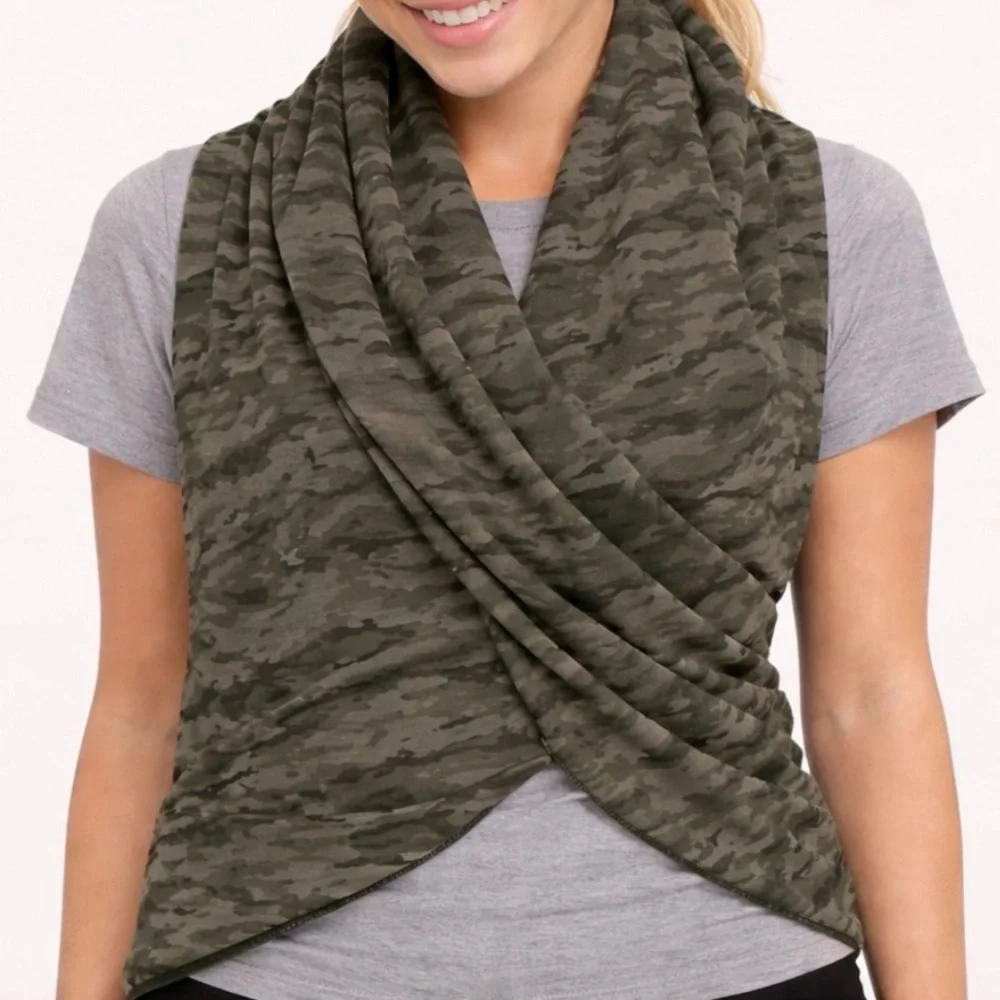 Lululemon Vinyasa Scarf Cotton Evergreen Camo Camouflage Green Multi NWT